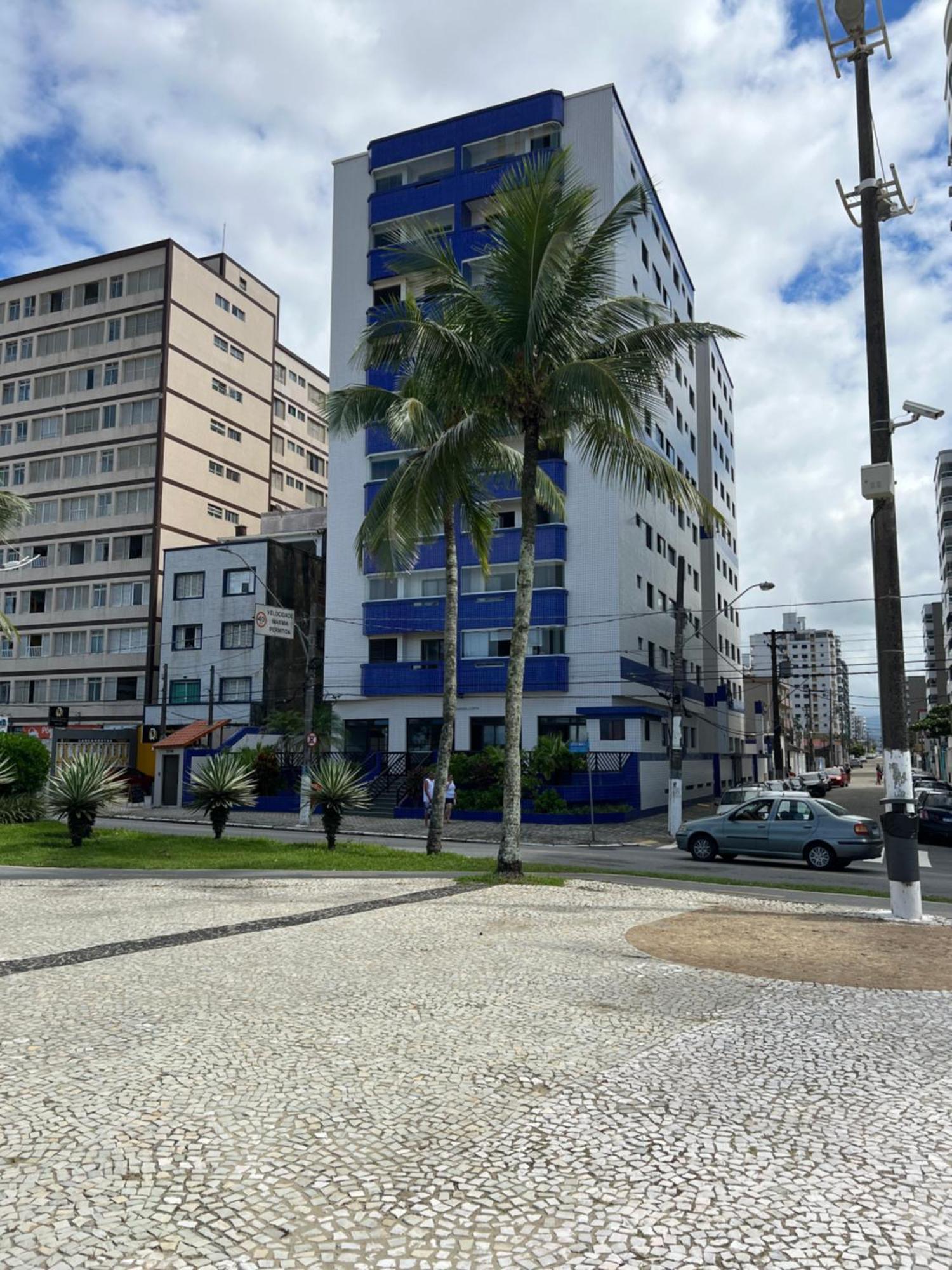 Guilhermina Pe Na Areia Vista Mar Praia Grande  Bagian luar foto