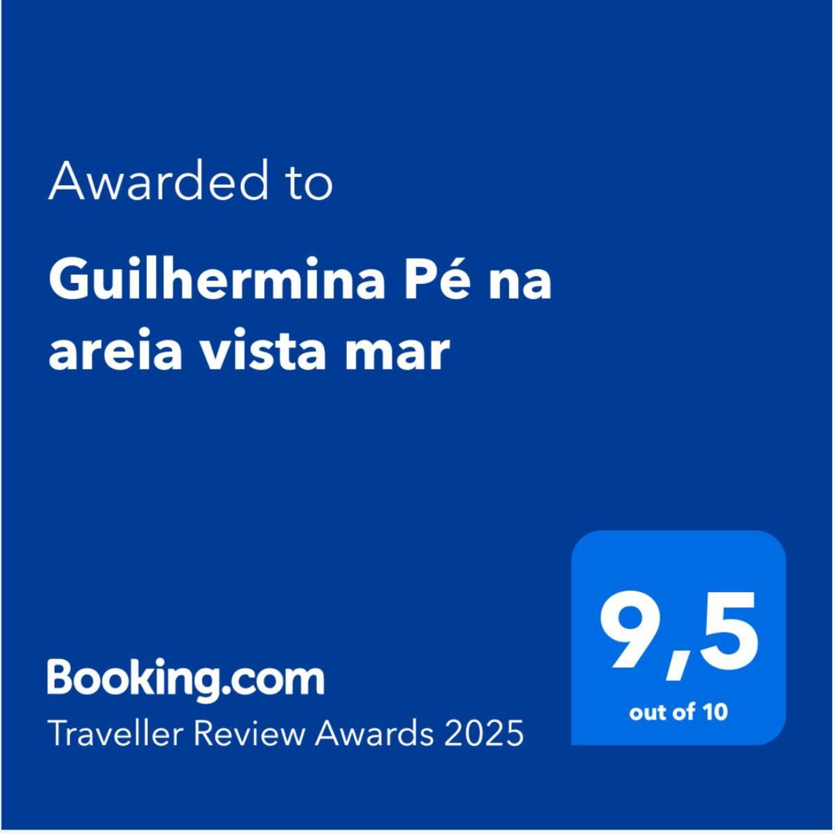 Guilhermina Pe Na Areia Vista Mar Praia Grande  Bagian luar foto
